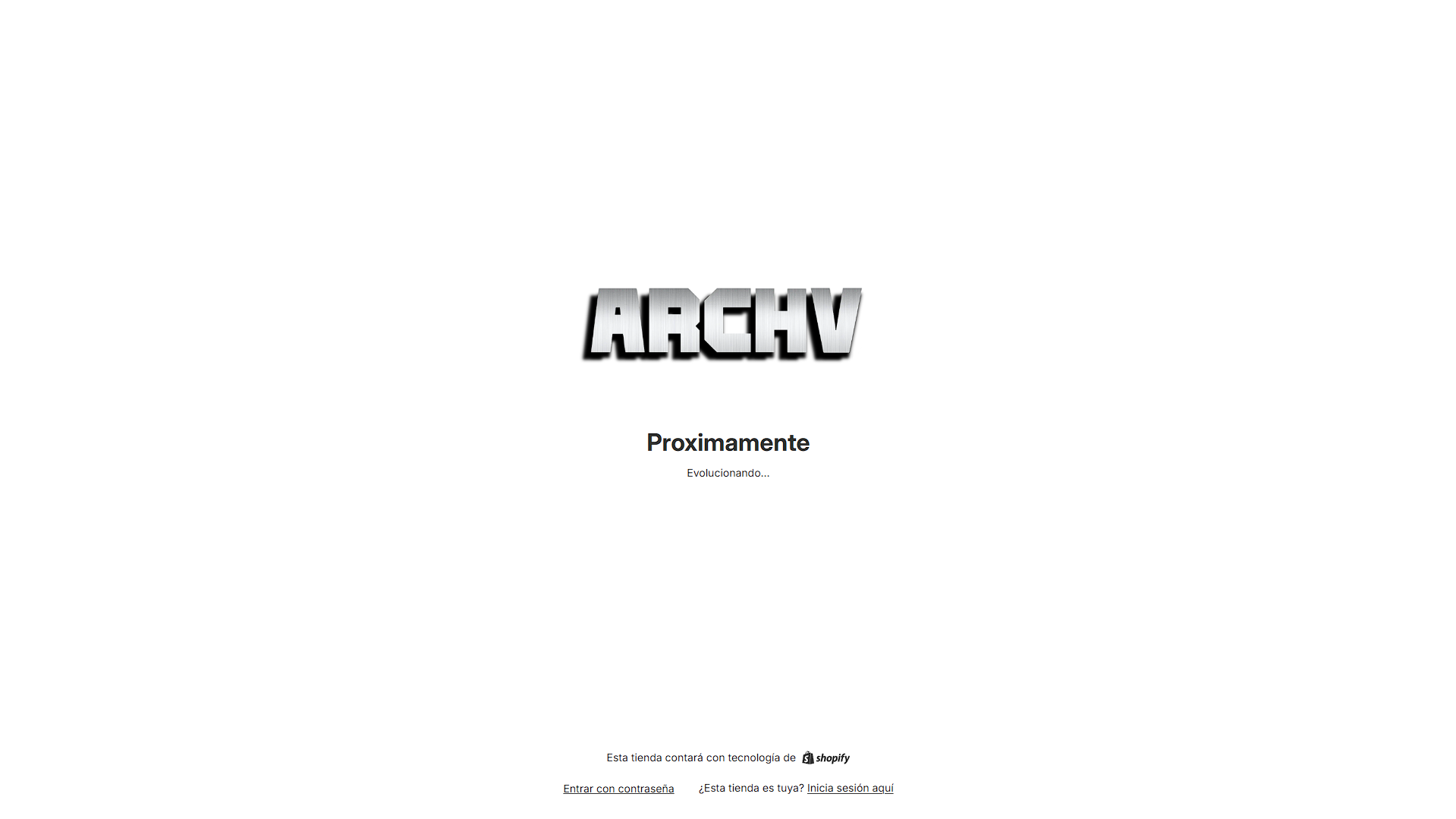 Captura de pantalla del proyecto Archv