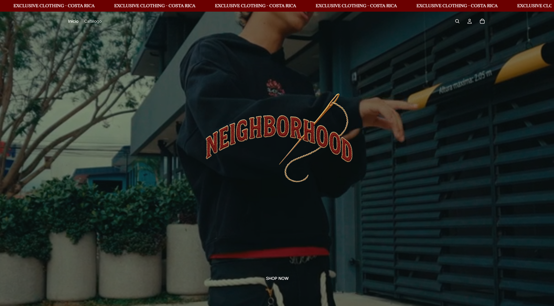 Captura de pantalla del proyecto Neighborhood CR